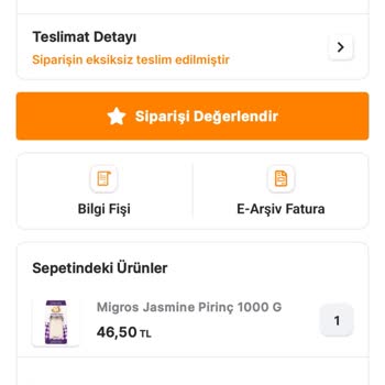 Migros Teslim Edilmeyen Sipariş ve İletişim Sorunları