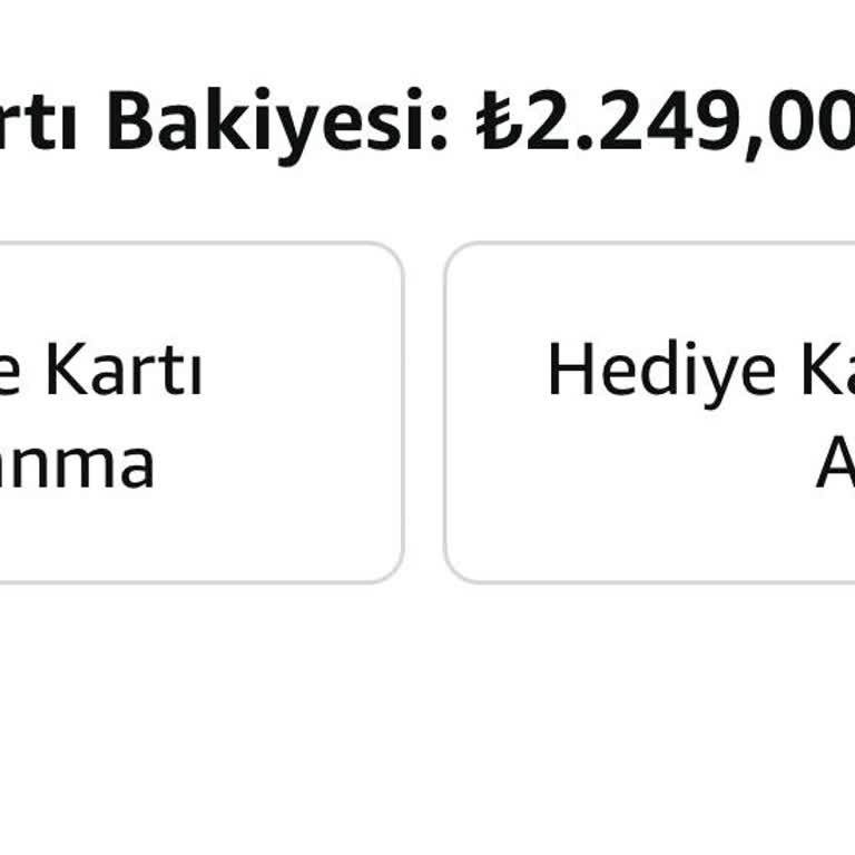 Amazon Hediye Kartı Kullanımında Üçüncü Taraf Engeli