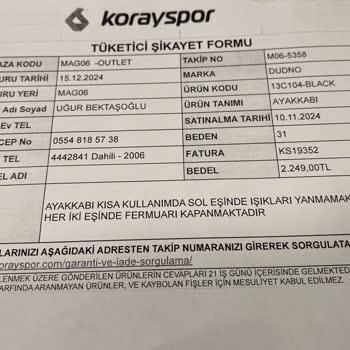 Defolu Çocuk Botu Ve Çözülmeyen Garanti Süreci