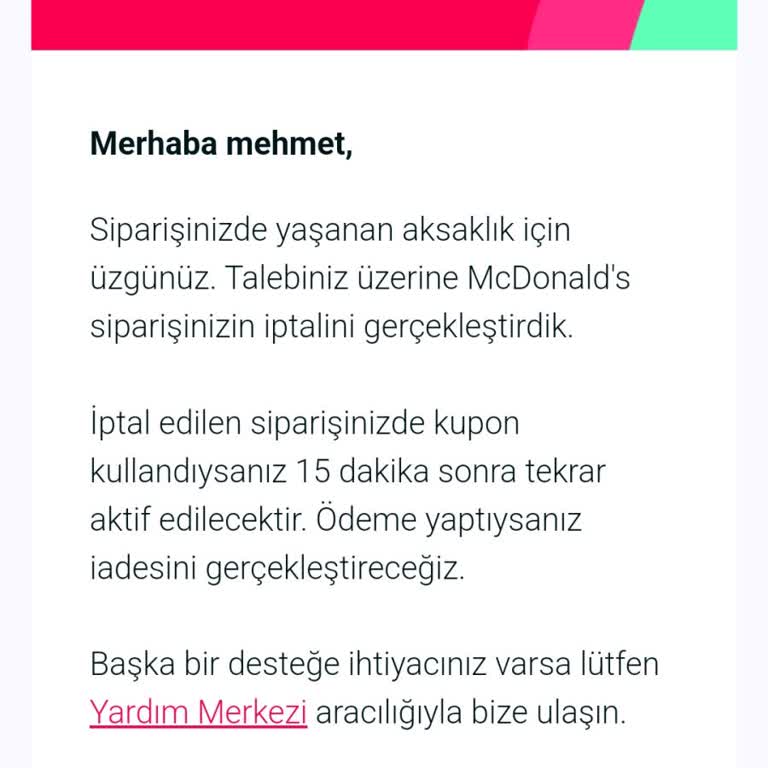 İndirimli Siparişin İptali Ve Ulaşılamayan Destek