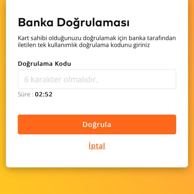 Banka Kartı Kayıt Sorunu Ve SMS Onay Kodu Problemi