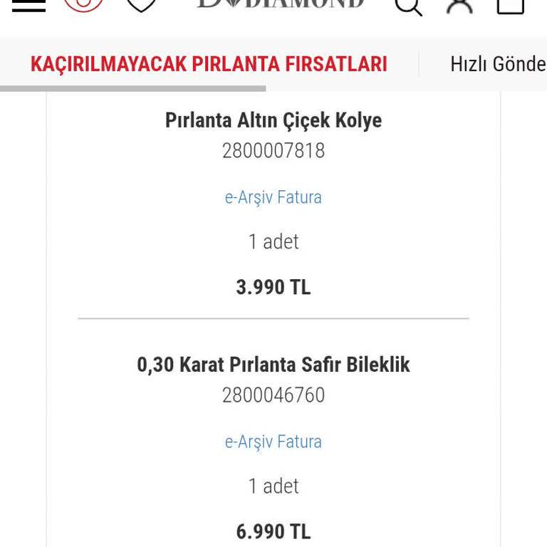Küçük Boyutlu Takılar Ve Yetersiz Paketleme