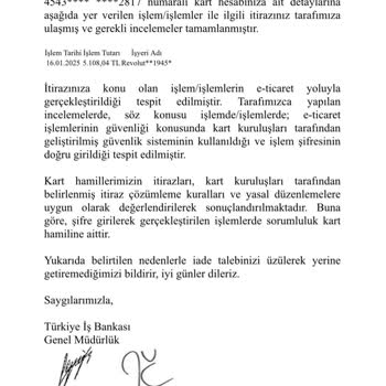 Yetkisiz İşlemle Karşılaştım, Acil Çözüm Bekliyorum