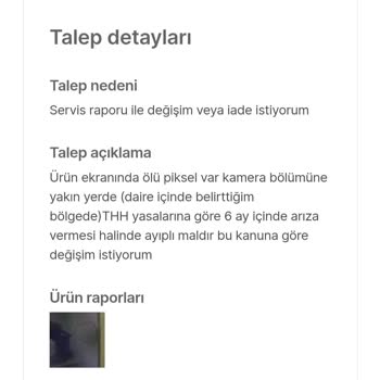Hepsiburada'dan Aldığım Cihazda Ekran Sorunu
