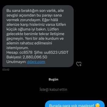 Yanlış Mesaj Ve Hesap Kullanımı Hakkında Şikayet