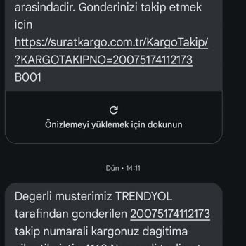 Sürat Kargo Cevizli Migros Şubesi Teslimat Sorunu