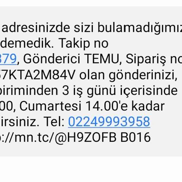 Adresime Teslim Edilmeyen Kargo Mağduriyeti