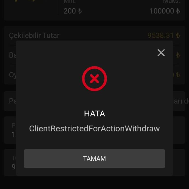 Grandbetting'de Çekim İşlemlerinde Yaşanan Sorunlar