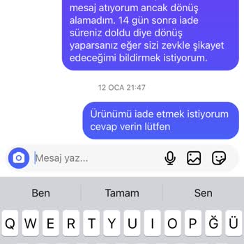 İletişim Eksikliği Ve İade Sorunu
