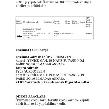 Yanlış Numara Ve Eksik Teslimat Sorunu