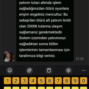 Yanıltıcı Alt Limit Politikası Ve Canlı Destek Sorunu
