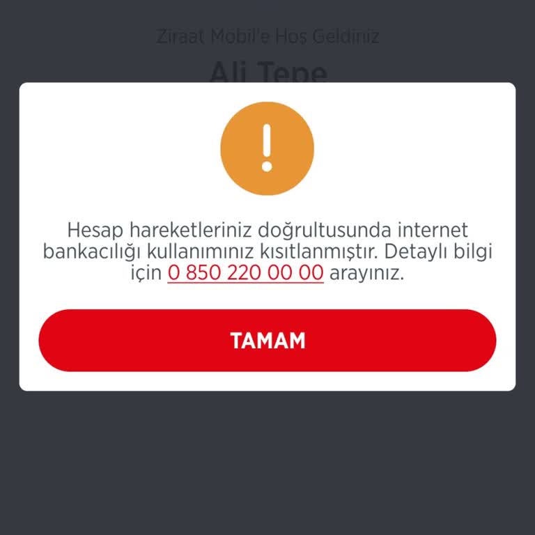 Banka Hesabındaki Blokaj Sorunu