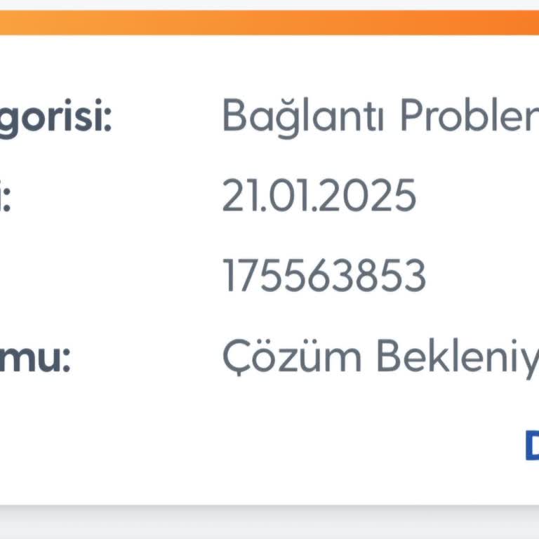 İnternet Bağlantı Sorunu Ve Yetersiz Müşteri Hizmeti