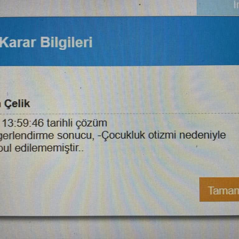 Otizmli Çocuğa Sigorta Engeli