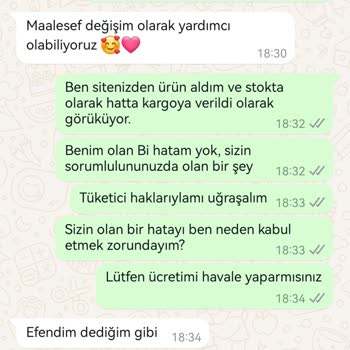 Vakronline'da Sipariş İptali Ve Para İadesi Sorunu