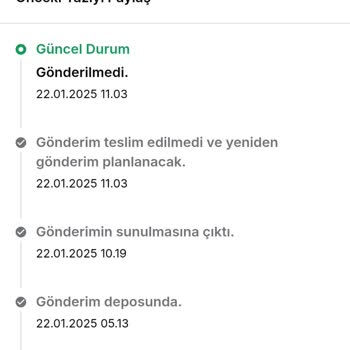 Teslimat Sorunu: Beklenen Ürün Gelmedi