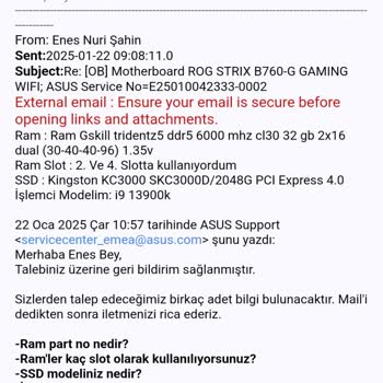 Asus Yetkililerinden Beklenmedik Hizmet Sorunu