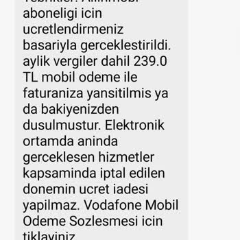 Vodafone'da Tekrarlayan Abonelik Sorunu Ve Yanıltıcı Müşteri Hizmetleri