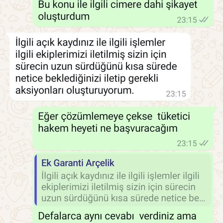 Ek Garanti Sorunu: Arçelik'ten Beklenen Hizmet Alınamıyor