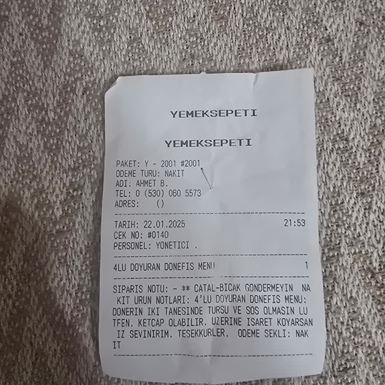 Yemeksepeti Siparişimde Gecikme Ve Kötü Davranış