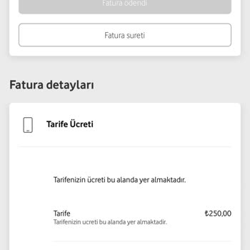 Vodafone Fatura Şoku: Onaysız Tarife Değişikliği Ve İade Talebi