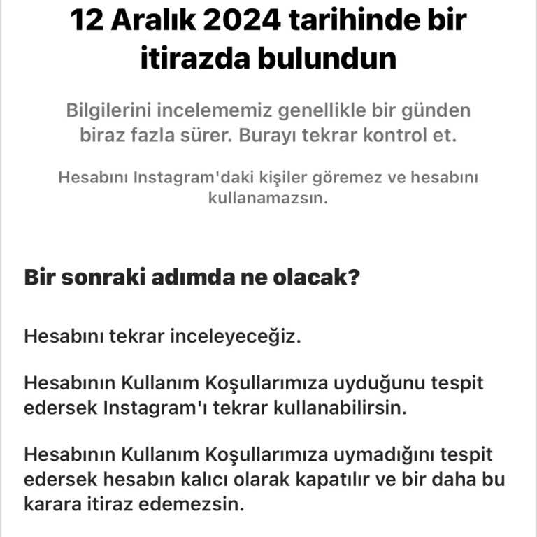 Instagram Hesabımın Askıya Alınması Ve Yanıtsız Kalan İtirazlar