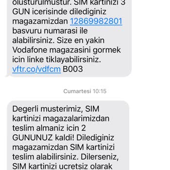 Vodafone Hat Taşıma Sürecinde Yaşanan Sorunlar Ve Mağduriyet