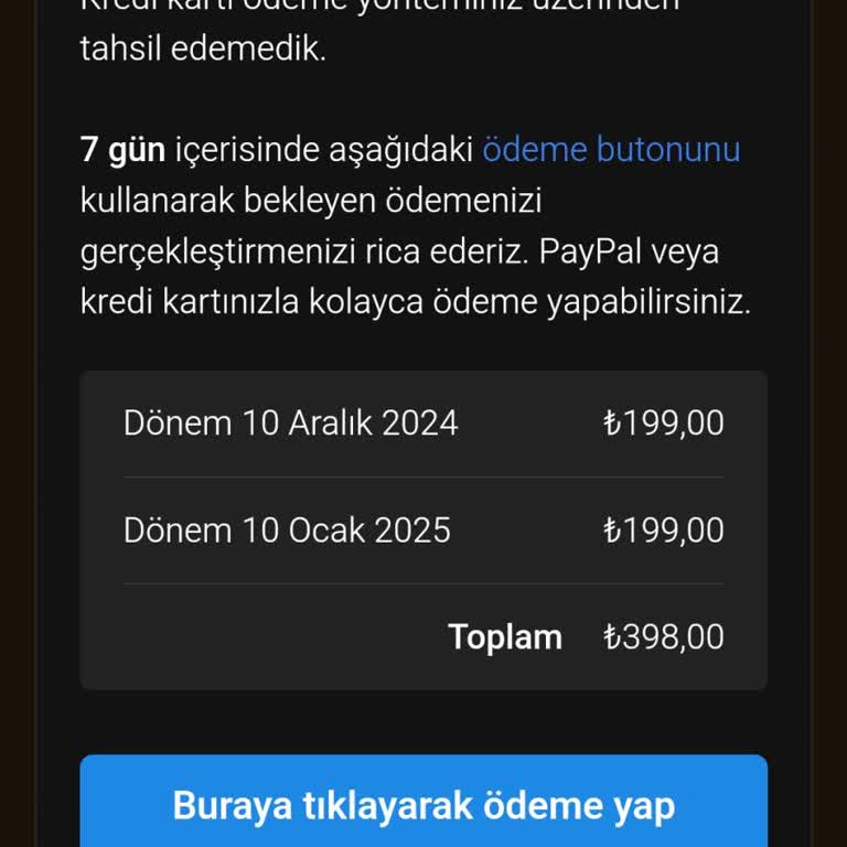 Beklenmedik Abonelik Ücreti Şoku