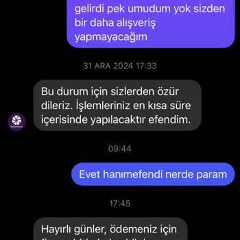 Bir Yıldır İade Edilmeyen Ürün Ücreti