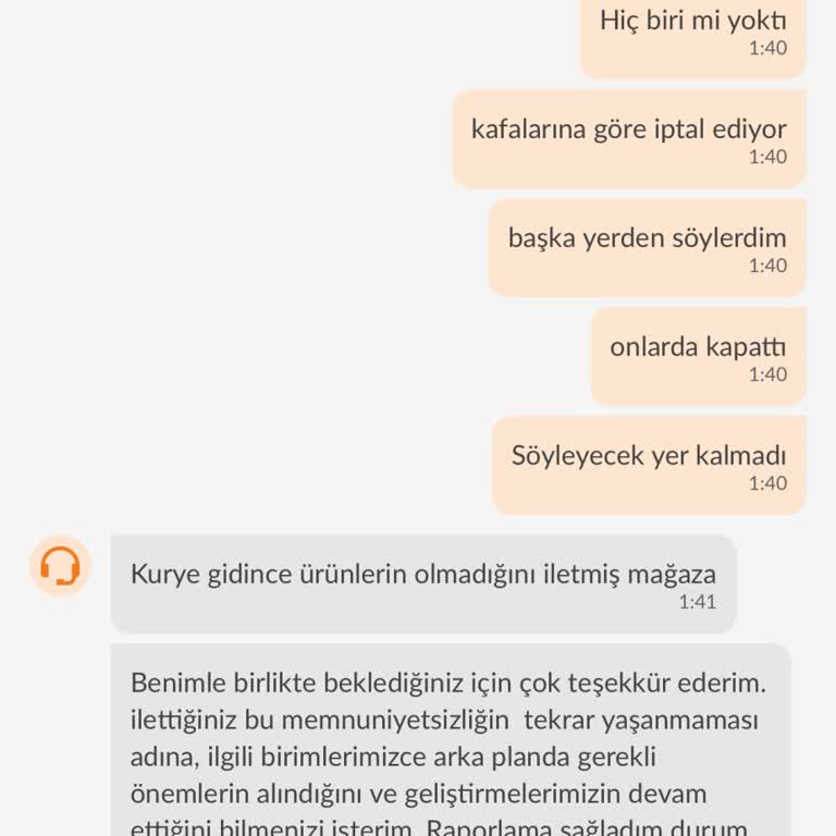Gece Yarısı İptal Edilen Sipariş Ve İlgisiz Müşteri Hizmetleri