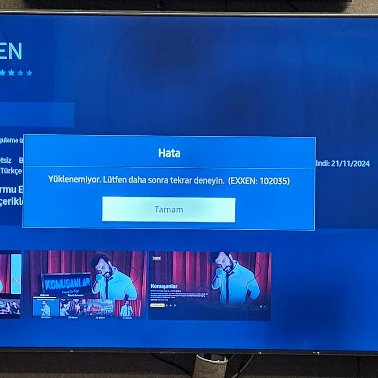 Samsung TV'de Exxen Uygulama İndirme Sorunu