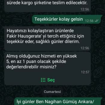 Teslim Edilmeyen Halı Yıkama Makinesi Siparişi