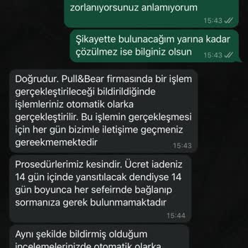 Ücret İadesinde Gecikme Ve İletişim Sorunları
