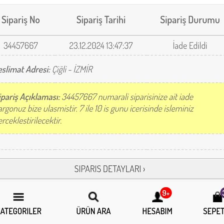 İade Sürecinde Uzun Bekleme Ve Müşteri Hizmetleri Üslubu Sorunu
