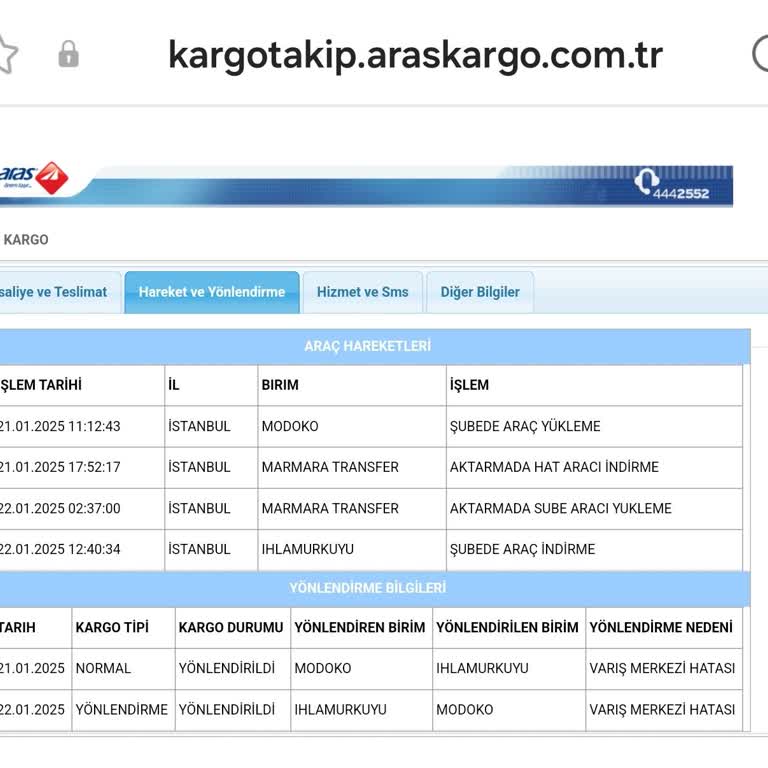 Aras Kargo'nun İstanbul İçi Teslimat Sorunları