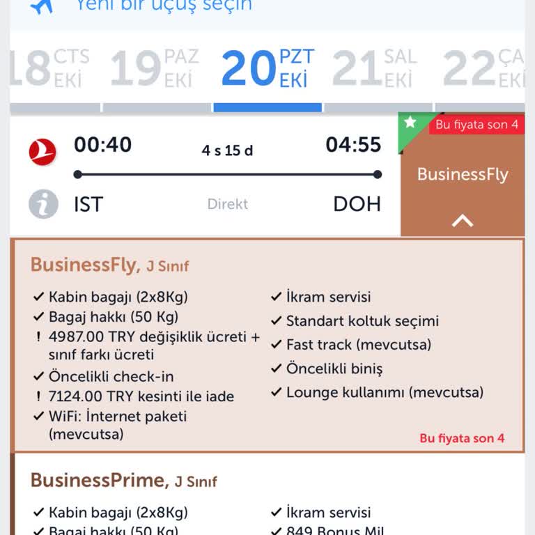 THY Bilet Değişiminde Business Dayatması Ve Zaman Kaybı