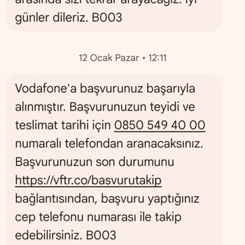 Vodafone Numara Taşıma Sürecinde Yaşanan Aksaklık Ve İletişim Sorunları
