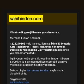 İlan Reddetme Sorunu Ve Yanlış Uyarı Mesajı