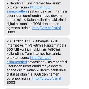 Vodafone Paket Aşımı Ve Müşteri Hizmetleri Sorunu