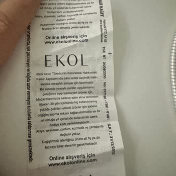 Ekol Giyim İade Politikasıyla Müşteriyi Mağdur Ediyor