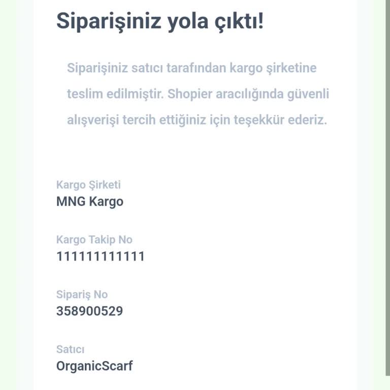 Kargo Takip Sorunu Ve İade Talebi