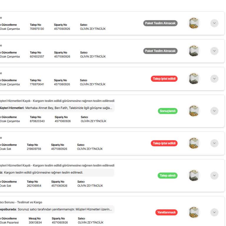 Yanlış Teslimat Ve Çözülmeyen Kargo Sorunu
