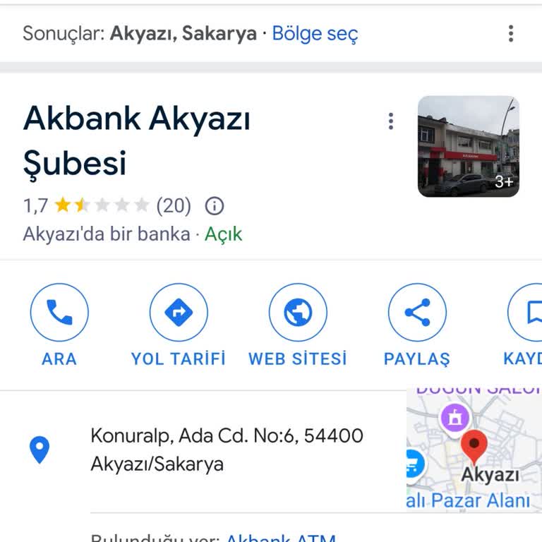Akbank Akyazı Şubesinde İletişim Ve Hizmet Sorunları
