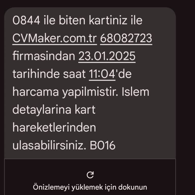 CV Marker'dan İzinsiz Para Çekimi