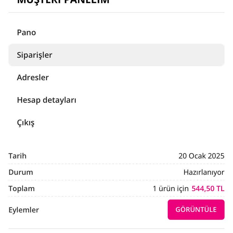 Sipariş Verilmedi Ve İletişim Sorunu Yaşadım