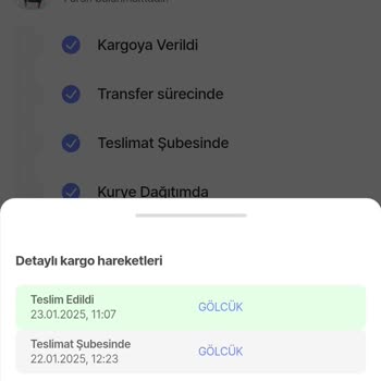 Teslimat Dışı Notuyla Evime Ulaşmayan Kargolar