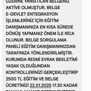 Danışmanlık Firması İle İlgili Şikayet