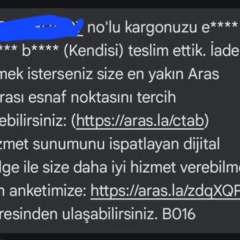 Kayıp Kargo Ve Yanıltıcı Teslimat Bilgisi