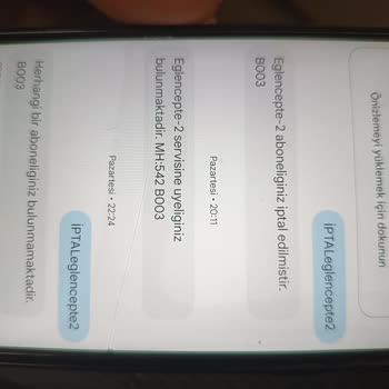 Beklenmedik Reklam Ve Yanlış Abonelik Ücreti