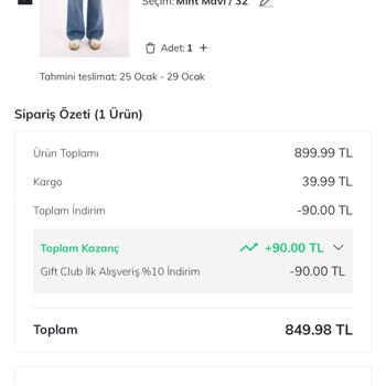 DeFacto Sepetinde Puan Kullanamama Sorunu